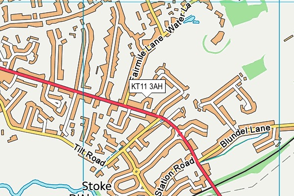 KT11 3AH map - OS VectorMap District (Ordnance Survey) KT11 3AH map - OS VectorMap District (Ordnance Survey)