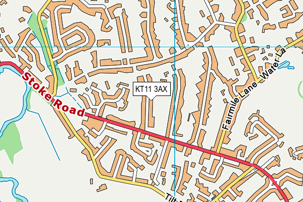 KT11 3AX map - OS VectorMap District (Ordnance Survey) KT11 3AX map - OS VectorMap District (Ordnance Survey)
