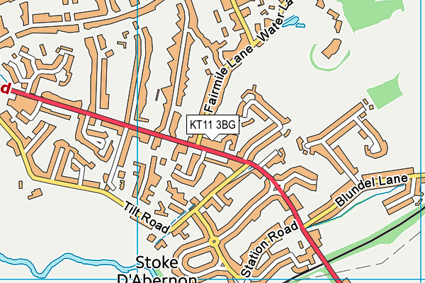KT11 3BG map - OS VectorMap District (Ordnance Survey) KT11 3BG map - OS VectorMap District (Ordnance Survey)