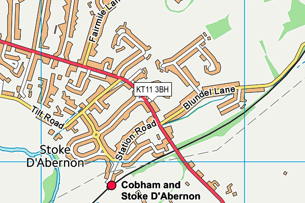 KT11 3BH map - OS VectorMap District (Ordnance Survey) KT11 3BH map - OS VectorMap District (Ordnance Survey)
