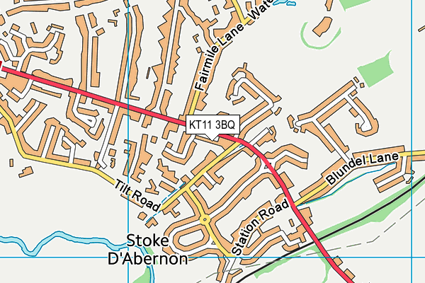 KT11 3BQ map - OS VectorMap District (Ordnance Survey) KT11 3BQ map - OS VectorMap District (Ordnance Survey)