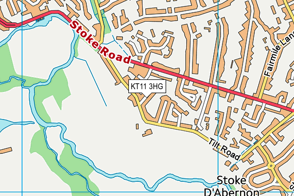 KT11 3HG map - OS VectorMap District (Ordnance Survey) KT11 3HG map - OS VectorMap District (Ordnance Survey)