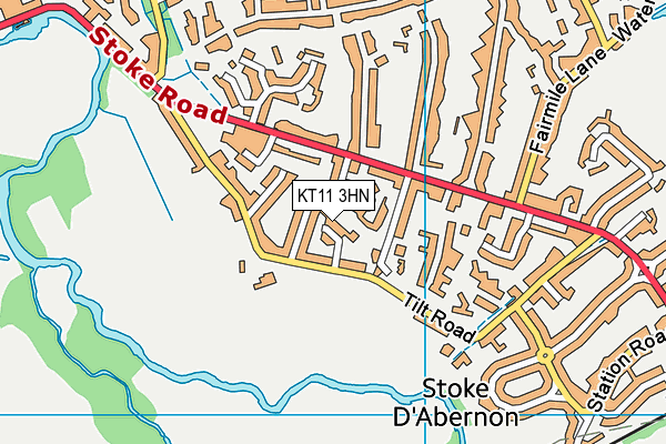 KT11 3HN map - OS VectorMap District (Ordnance Survey)