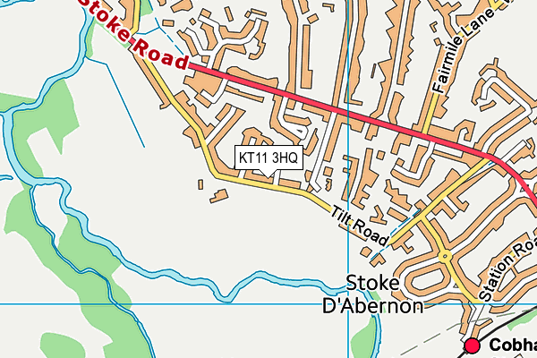 KT11 3HQ map - OS VectorMap District (Ordnance Survey) KT11 3HQ map - OS VectorMap District (Ordnance Survey)