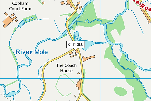 KT11 3LU map - OS VectorMap District (Ordnance Survey) KT11 3LU map - OS VectorMap District (Ordnance Survey)