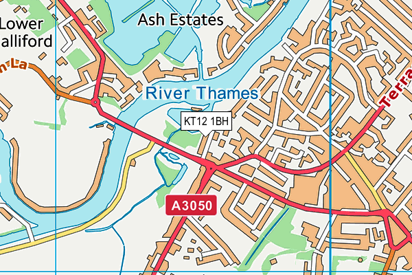 KT12 1BH map - OS VectorMap District (Ordnance Survey) KT12 1BH map - OS VectorMap District (Ordnance Survey)