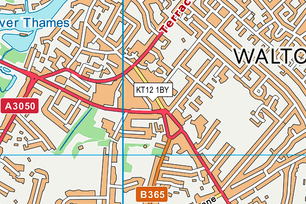 KT12 1BY map - OS VectorMap District (Ordnance Survey) KT12 1BY map - OS VectorMap District (Ordnance Survey)
