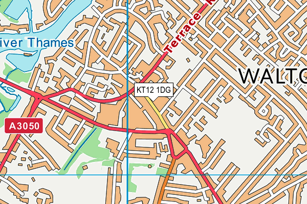 KT12 1DG map - OS VectorMap District (Ordnance Survey) KT12 1DG map - OS VectorMap District (Ordnance Survey)