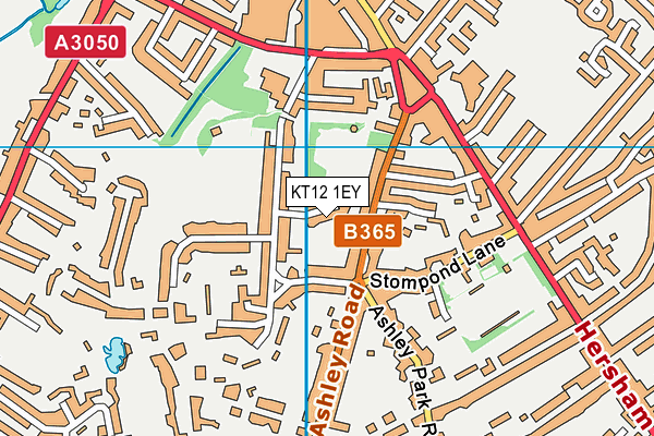 KT12 1EY map - OS VectorMap District (Ordnance Survey) KT12 1EY map - OS VectorMap District (Ordnance Survey)