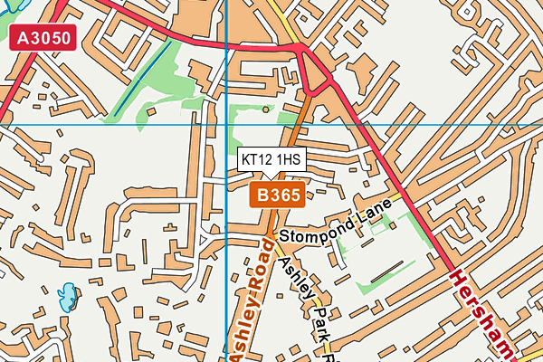 KT12 1HS map - OS VectorMap District (Ordnance Survey) KT12 1HS map - OS VectorMap District (Ordnance Survey)