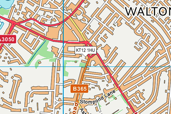 KT12 1HU map - OS VectorMap District (Ordnance Survey) KT12 1HU map - OS VectorMap District (Ordnance Survey)
