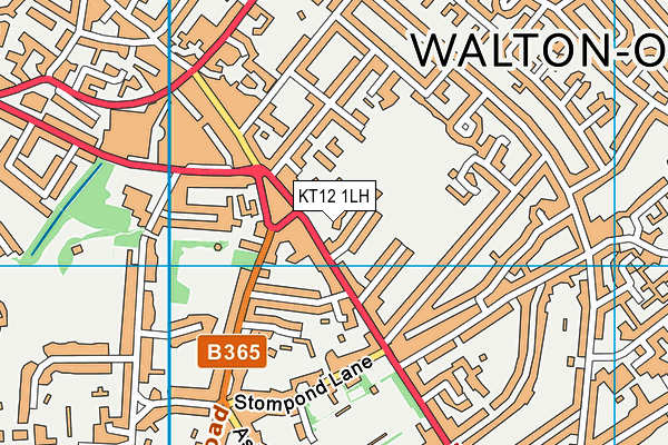 KT12 1LH map - OS VectorMap District (Ordnance Survey) KT12 1LH map - OS VectorMap District (Ordnance Survey)