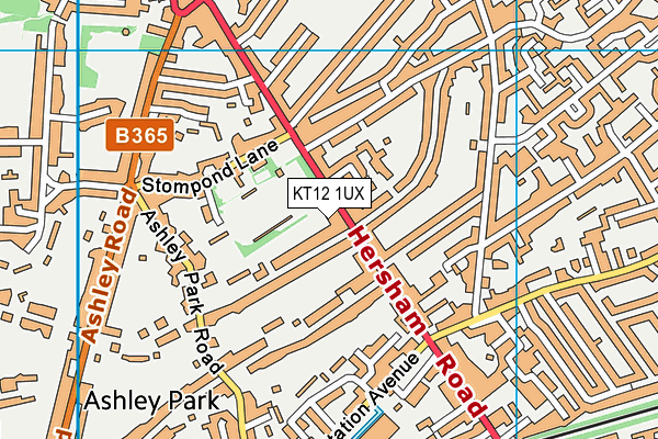 KT12 1UX map - OS VectorMap District (Ordnance Survey) KT12 1UX map - OS VectorMap District (Ordnance Survey)