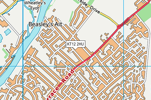 KT12 2HU map - OS VectorMap District (Ordnance Survey) KT12 2HU map - OS VectorMap District (Ordnance Survey)