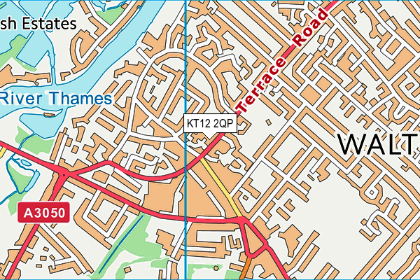 KT12 2QP map - OS VectorMap District (Ordnance Survey) KT12 2QP map - OS VectorMap District (Ordnance Survey)