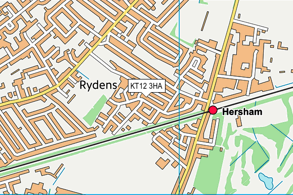 KT12 3HA map - OS VectorMap District (Ordnance Survey) KT12 3HA map - OS VectorMap District (Ordnance Survey)