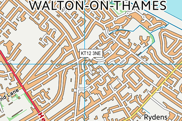 KT12 3NE map - OS VectorMap District (Ordnance Survey) KT12 3NE map - OS VectorMap District (Ordnance Survey)
