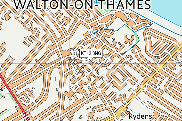 KT12 3NG map - OS VectorMap District (Ordnance Survey) KT12 3NG map - OS VectorMap District (Ordnance Survey)