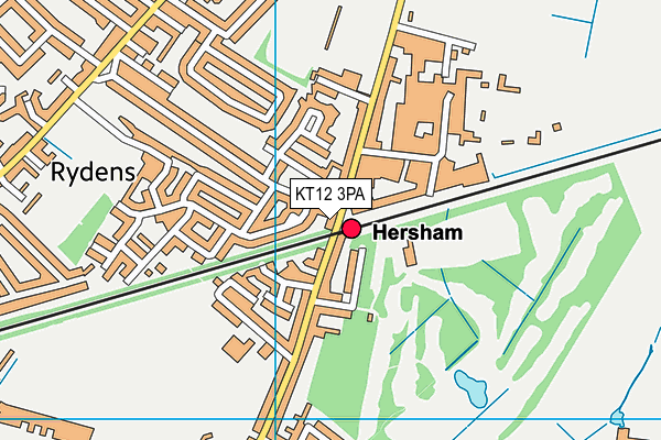 KT12 3PA map - OS VectorMap District (Ordnance Survey) KT12 3PA map - OS VectorMap District (Ordnance Survey)