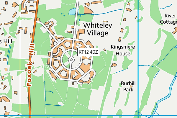 KT12 4DZ map - OS VectorMap District (Ordnance Survey) KT12 4DZ map - OS VectorMap District (Ordnance Survey)