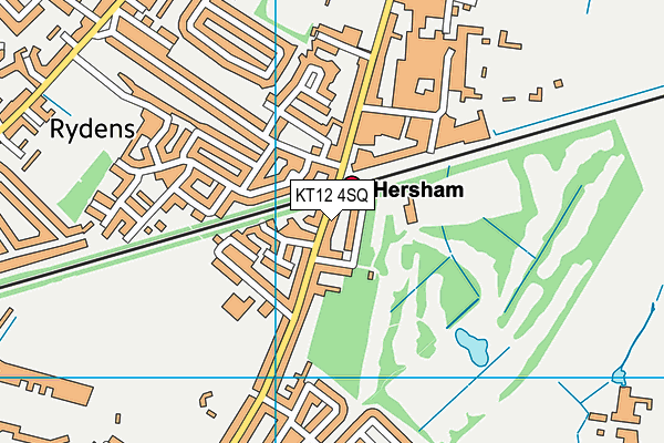 KT12 4SQ map - OS VectorMap District (Ordnance Survey) KT12 4SQ map - OS VectorMap District (Ordnance Survey)