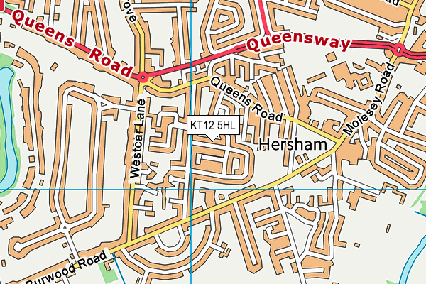 KT12 5HL map - OS VectorMap District (Ordnance Survey) KT12 5HL map - OS VectorMap District (Ordnance Survey)