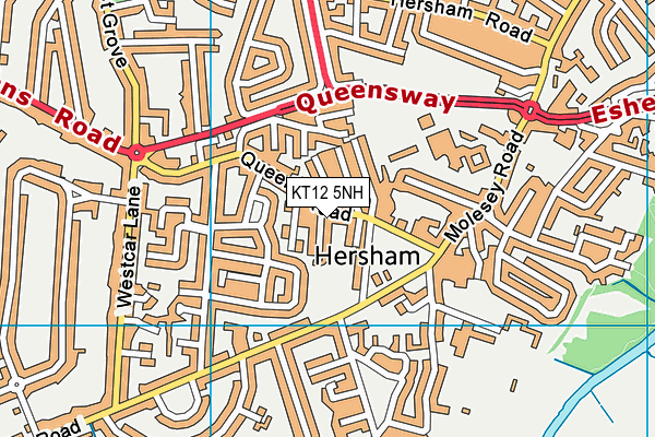 KT12 5NH map - OS VectorMap District (Ordnance Survey) KT12 5NH map - OS VectorMap District (Ordnance Survey)