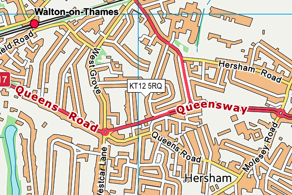 KT12 5RQ map - OS VectorMap District (Ordnance Survey) KT12 5RQ map - OS VectorMap District (Ordnance Survey)