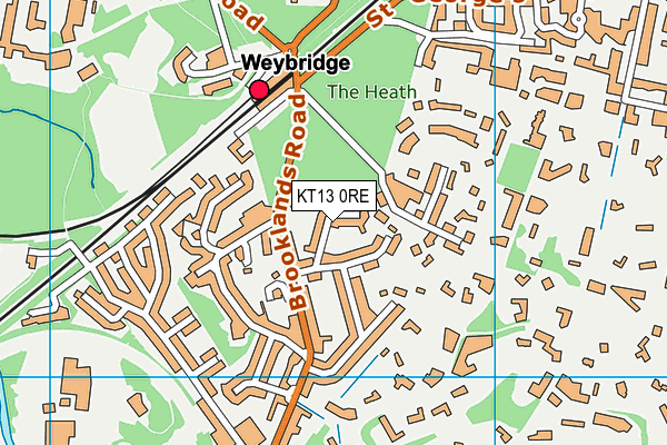 KT13 0RE map - OS VectorMap District (Ordnance Survey) KT13 0RE map - OS VectorMap District (Ordnance Survey)