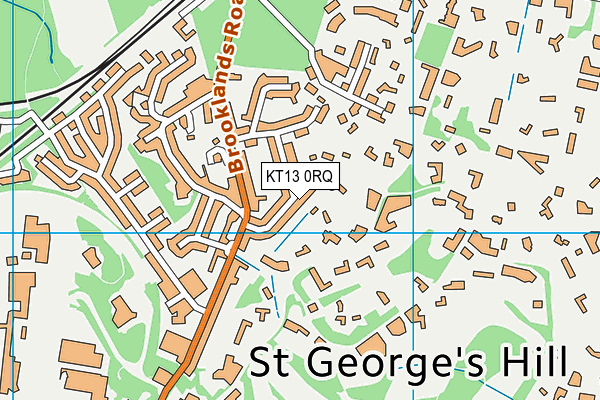 KT13 0RQ map - OS VectorMap District (Ordnance Survey) KT13 0RQ map - OS VectorMap District (Ordnance Survey)