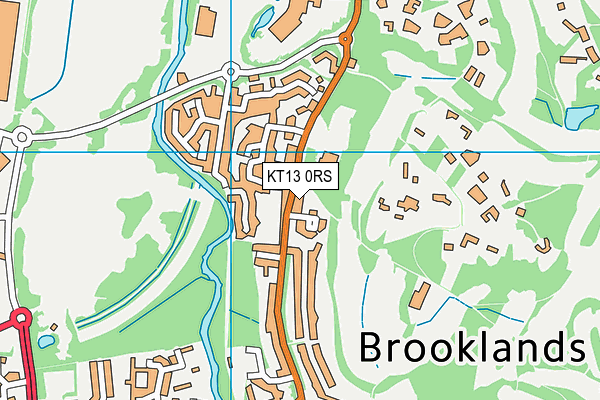 KT13 0RS map - OS VectorMap District (Ordnance Survey) KT13 0RS map - OS VectorMap District (Ordnance Survey)