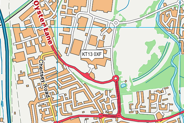 KT13 0XF map - OS VectorMap District (Ordnance Survey) KT13 0XF map - OS VectorMap District (Ordnance Survey)