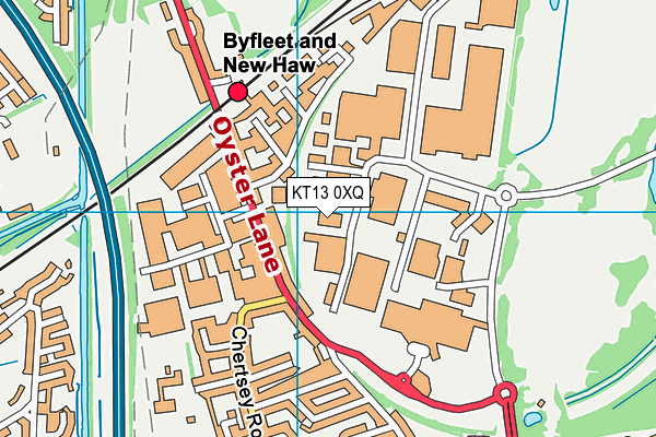KT13 0XQ map - OS VectorMap District (Ordnance Survey) KT13 0XQ map - OS VectorMap District (Ordnance Survey)