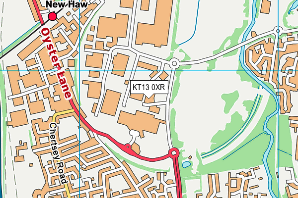 KT13 0XR map - OS VectorMap District (Ordnance Survey) KT13 0XR map - OS VectorMap District (Ordnance Survey)
