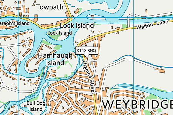 KT13 8NQ map - OS VectorMap District (Ordnance Survey) KT13 8NQ map - OS VectorMap District (Ordnance Survey)