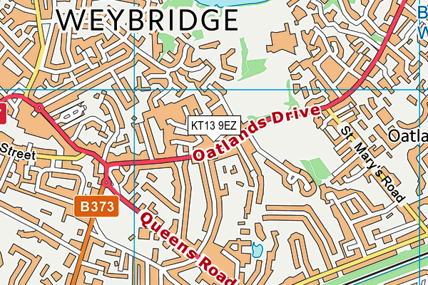 KT13 9EZ map - OS VectorMap District (Ordnance Survey) KT13 9EZ map - OS VectorMap District (Ordnance Survey)