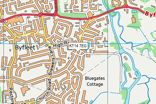 KT14 7EG map - OS VectorMap District (Ordnance Survey) KT14 7EG map - OS VectorMap District (Ordnance Survey)