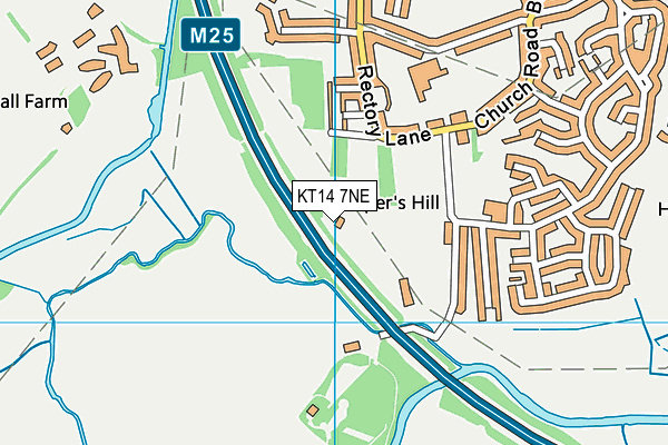 KT14 7NE map - OS VectorMap District (Ordnance Survey) KT14 7NE map - OS VectorMap District (Ordnance Survey)