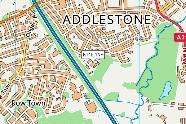 KT15 1NF map - OS VectorMap District (Ordnance Survey) KT15 1NF map - OS VectorMap District (Ordnance Survey)