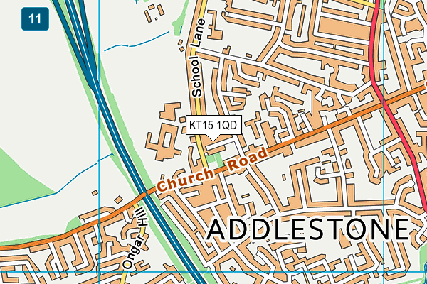 KT15 1QD map - OS VectorMap District (Ordnance Survey) KT15 1QD map - OS VectorMap District (Ordnance Survey)