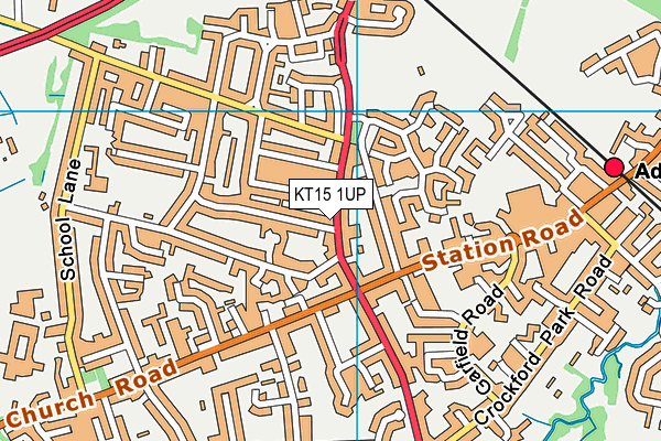 KT15 1UP map - OS VectorMap District (Ordnance Survey) KT15 1UP map - OS VectorMap District (Ordnance Survey)