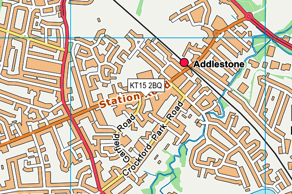 KT15 2BQ map - OS VectorMap District (Ordnance Survey) KT15 2BQ map - OS VectorMap District (Ordnance Survey)