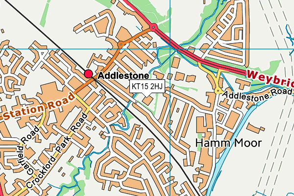 KT15 2HJ map - OS VectorMap District (Ordnance Survey) KT15 2HJ map - OS VectorMap District (Ordnance Survey)
