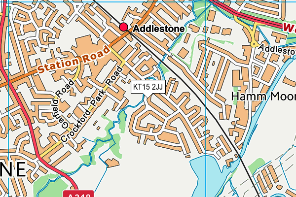 KT15 2JJ map - OS VectorMap District (Ordnance Survey) KT15 2JJ map - OS VectorMap District (Ordnance Survey)