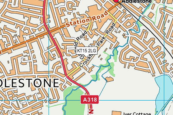 KT15 2LG map - OS VectorMap District (Ordnance Survey) KT15 2LG map - OS VectorMap District (Ordnance Survey)