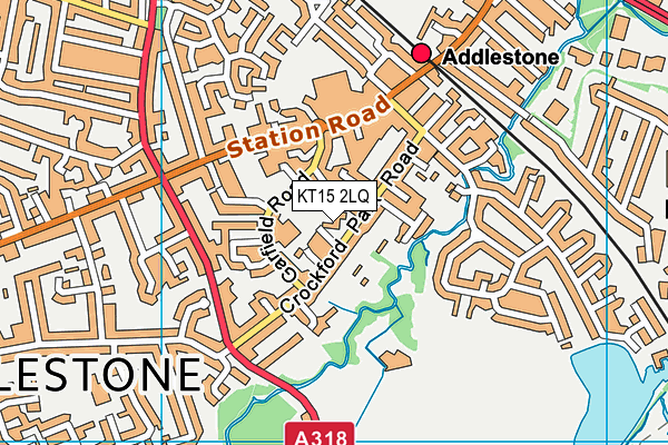 KT15 2LQ map - OS VectorMap District (Ordnance Survey) KT15 2LQ map - OS VectorMap District (Ordnance Survey)