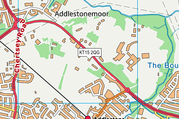 KT15 2QG map - OS VectorMap District (Ordnance Survey) KT15 2QG map - OS VectorMap District (Ordnance Survey)