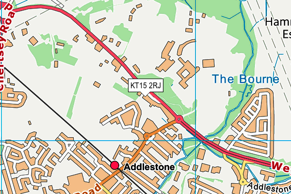 KT15 2RJ map - OS VectorMap District (Ordnance Survey) KT15 2RJ map - OS VectorMap District (Ordnance Survey)
