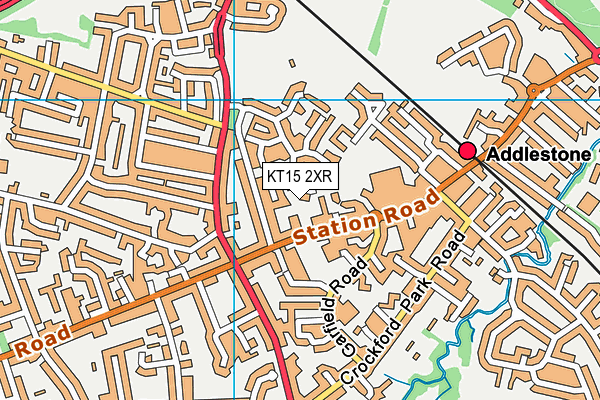KT15 2XR map - OS VectorMap District (Ordnance Survey) KT15 2XR map - OS VectorMap District (Ordnance Survey)