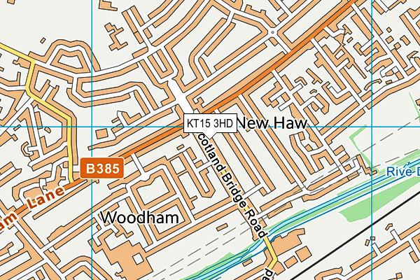 KT15 3HD map - OS VectorMap District (Ordnance Survey) KT15 3HD map - OS VectorMap District (Ordnance Survey)